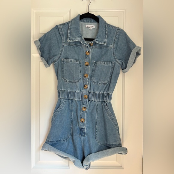 Gianni Bini Denim Romper (XS) - Picture 1 of 4